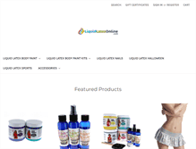 Tablet Screenshot of liquidlatexonline.com